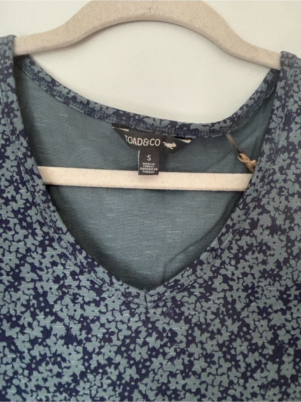 Toad and Co Blue Floral Marley Tiered Tank Dress Size Small NWT - Picture 4 of 6